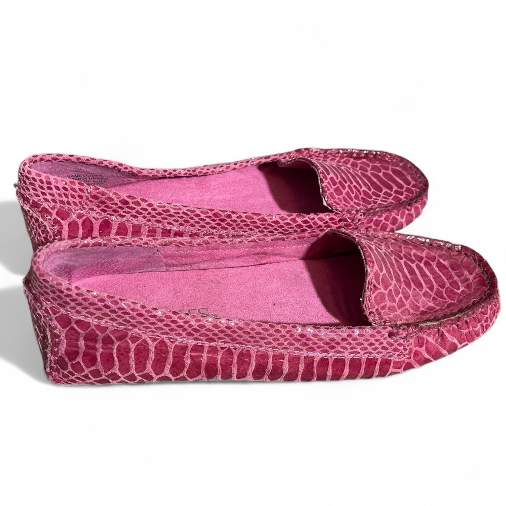 C31- Pink Snakeskin leather upper Aerosoles Patterned Women's Loafers